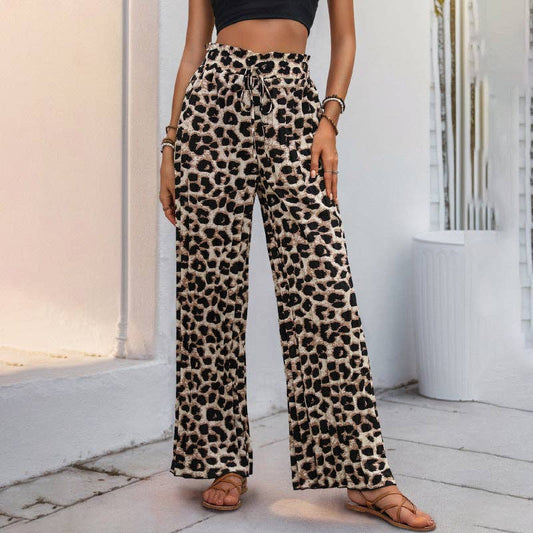 Leopard Print High Waisted Pants